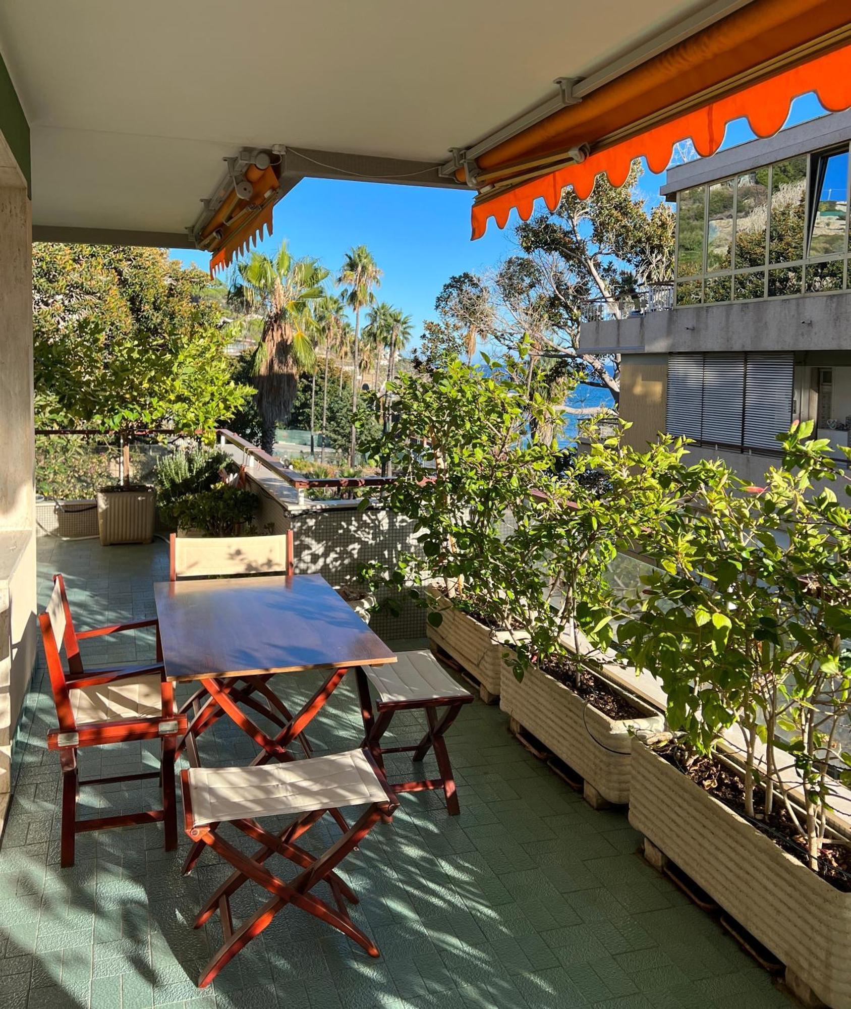 Tre Ponti Beach Apartment - Terrazzo Vista Mare Sanremo Eksteriør bilde